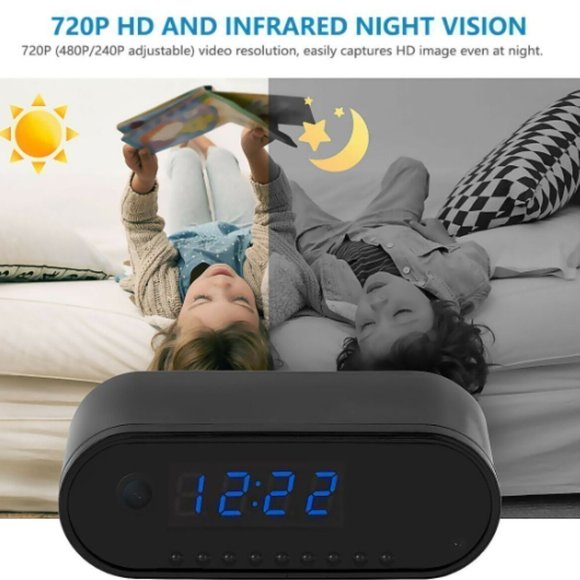 Spy Camera WiFi Hidden Wireless Night Vision Security Nanny Cam HD 1080P Alarm - Picture 5 of 9